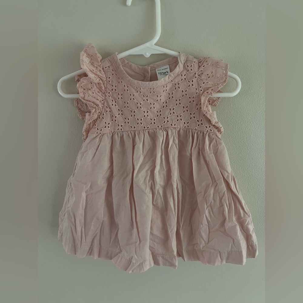 Carters babygirl pink dress & bottoms